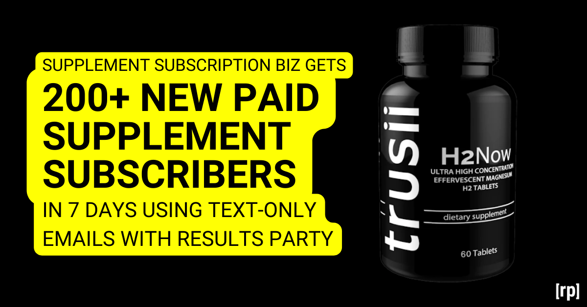 How Supplement Subscription businesses get 200+ new subscribers in 7 days with the Results Party-2
